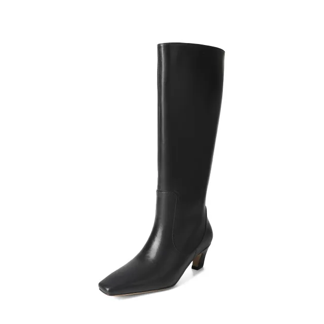 Below The Knee Tall Knight Boots Black - Shop at LoveMi