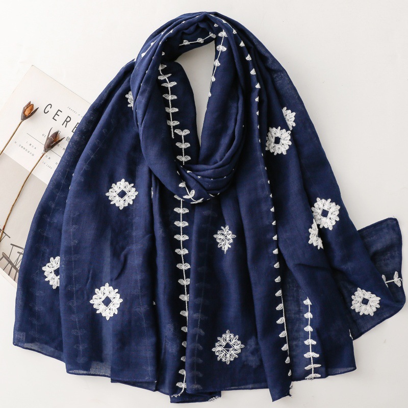 Ethnic-style Embroidered Scarf For Women