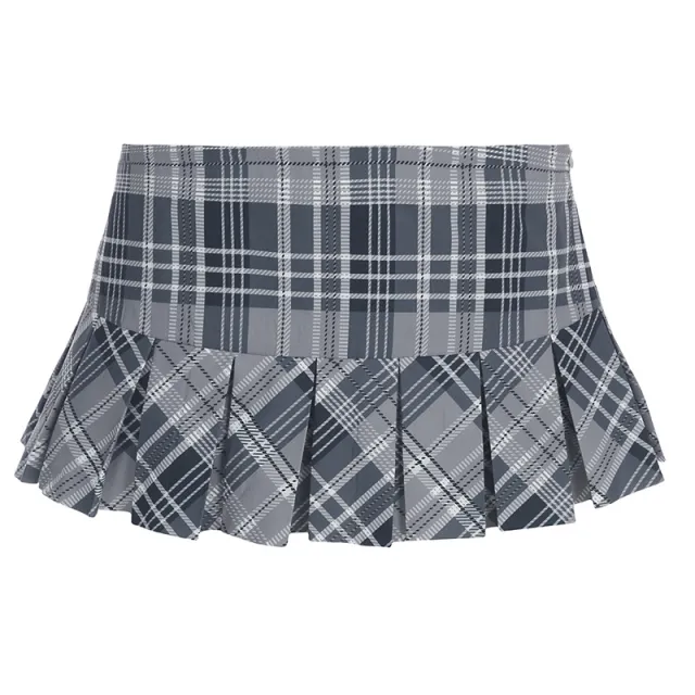 Autumn And Winter New Preppy Style Tie Polo Collar Top Short Skirt Slimming Women Skirt - Shop at LoveMi