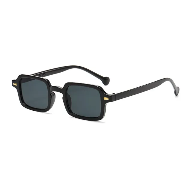 Personality Sun shade New Small Square Box Glasses C01 Black And Gray - Shop at LoveMi