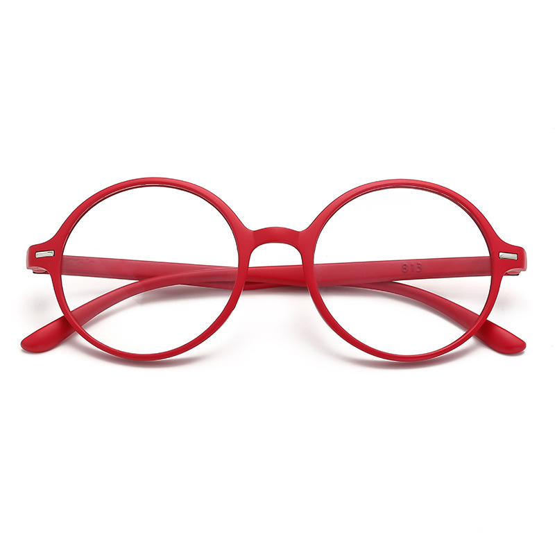 HD Resin Large Frame Round Reading Glasses - Image 4