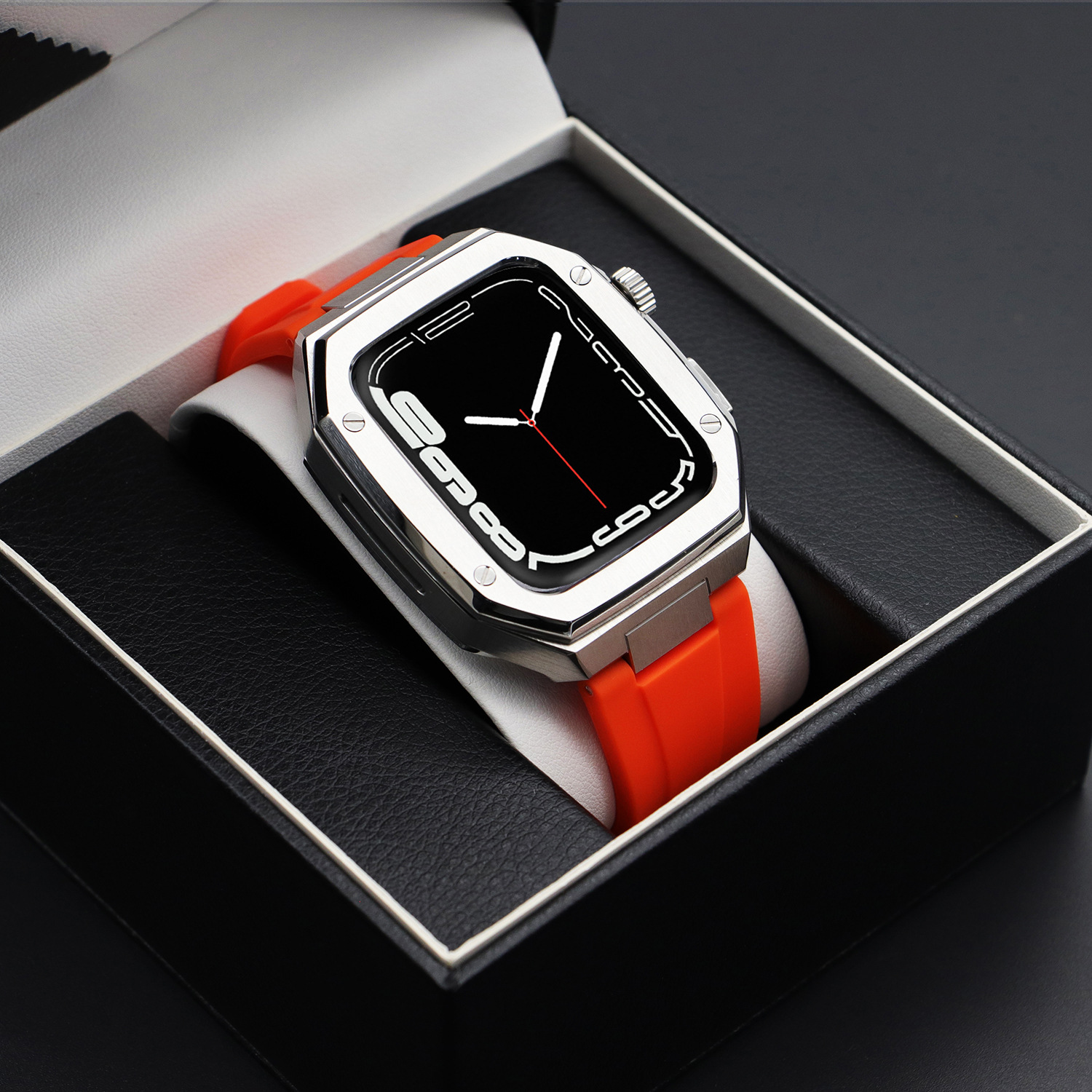 Orange Tape Silver Shell