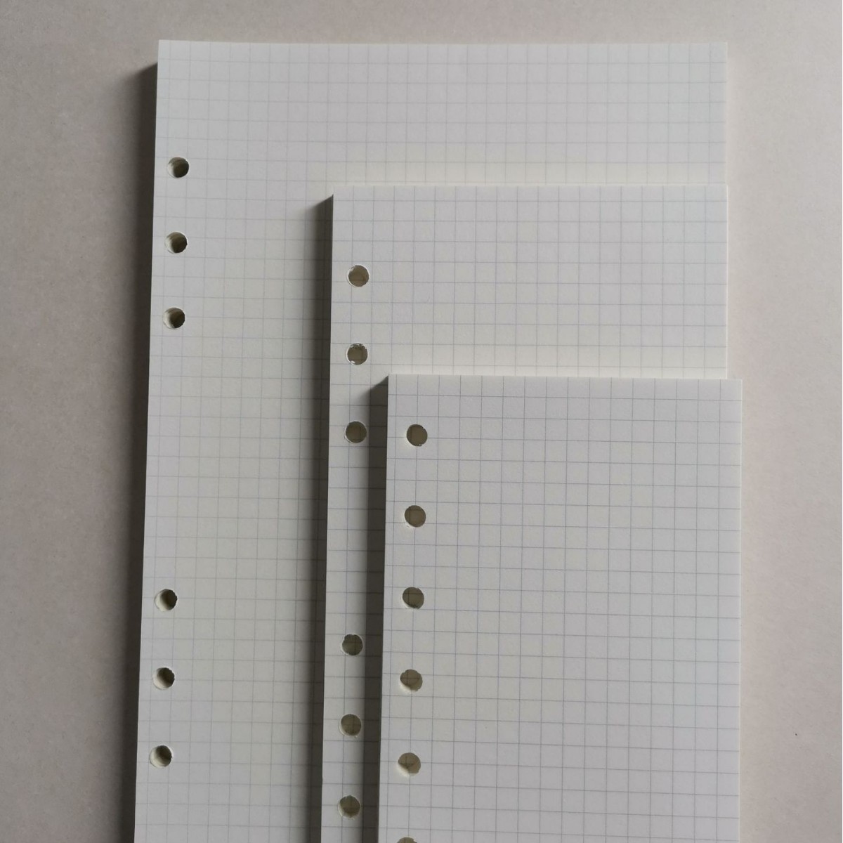 A5 Ivory White Lined Grid Notebook Refill 3