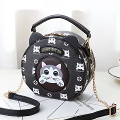 Girls' Shoulder Messenger Bag - Black - View 1