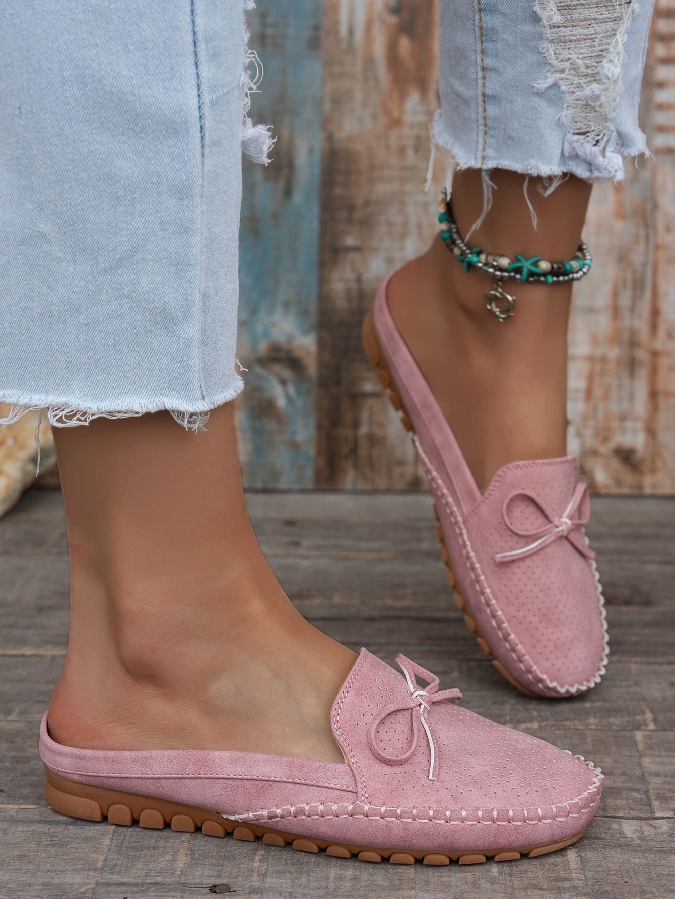 Flat Loafers – walking lifestyle shot