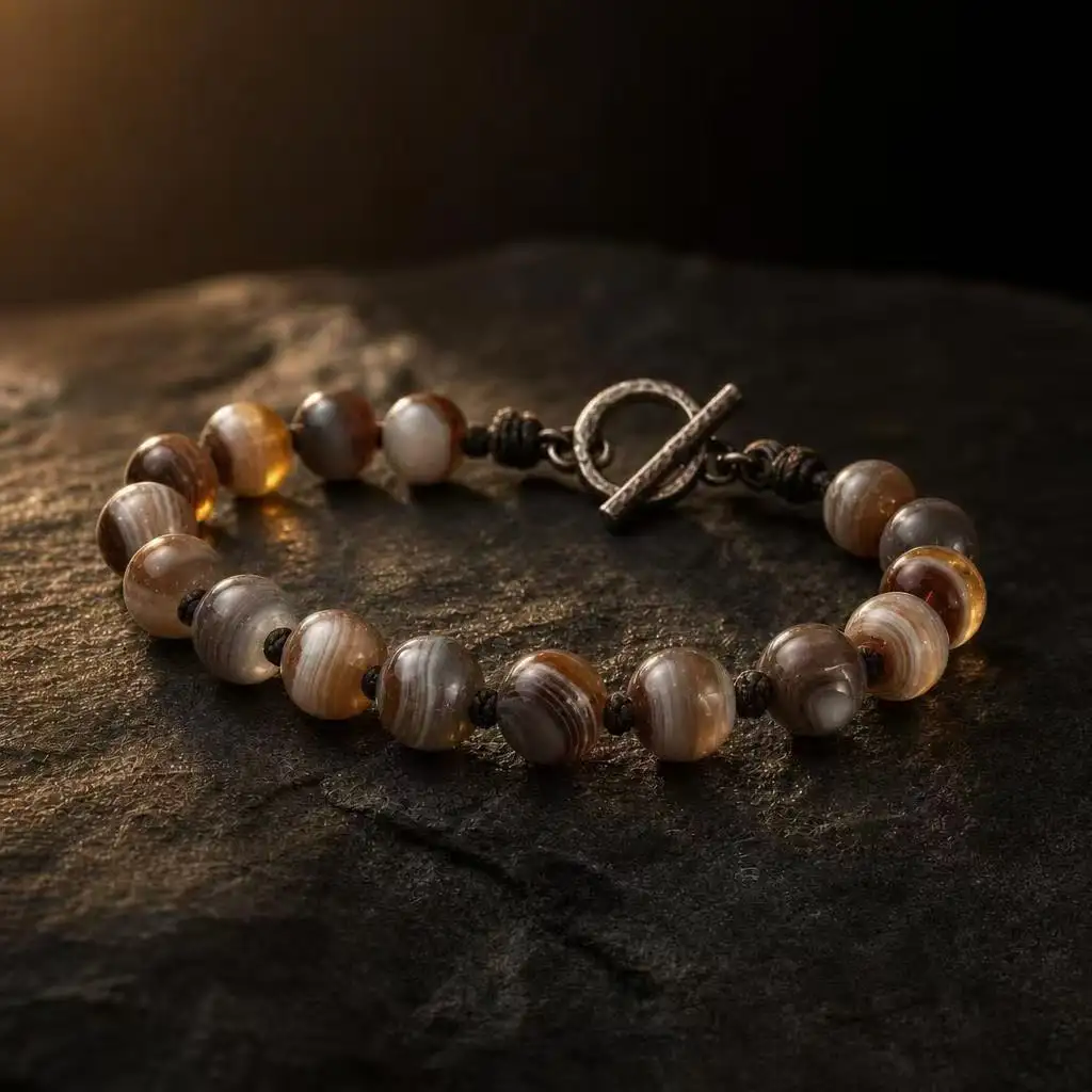 Natural Jade 8mm Beaded Bracelet Jewelry Agate