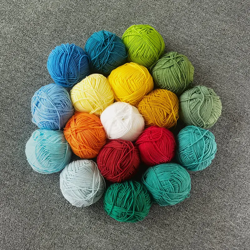 Four-strand Milk Cotton Crochet Wool Ball