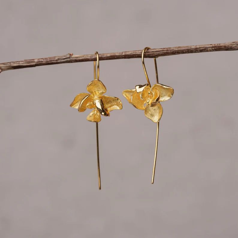 Retro Phalaenopsis Pendant Earrings For Women