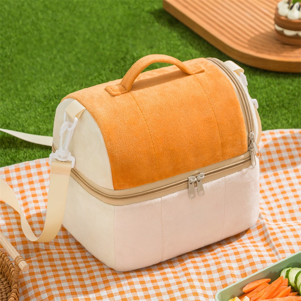 Insulated Bag A Portable Single-shoulder Tote For Storing Lunch Boxes