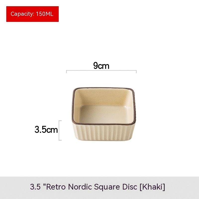 Square Disc Khaki