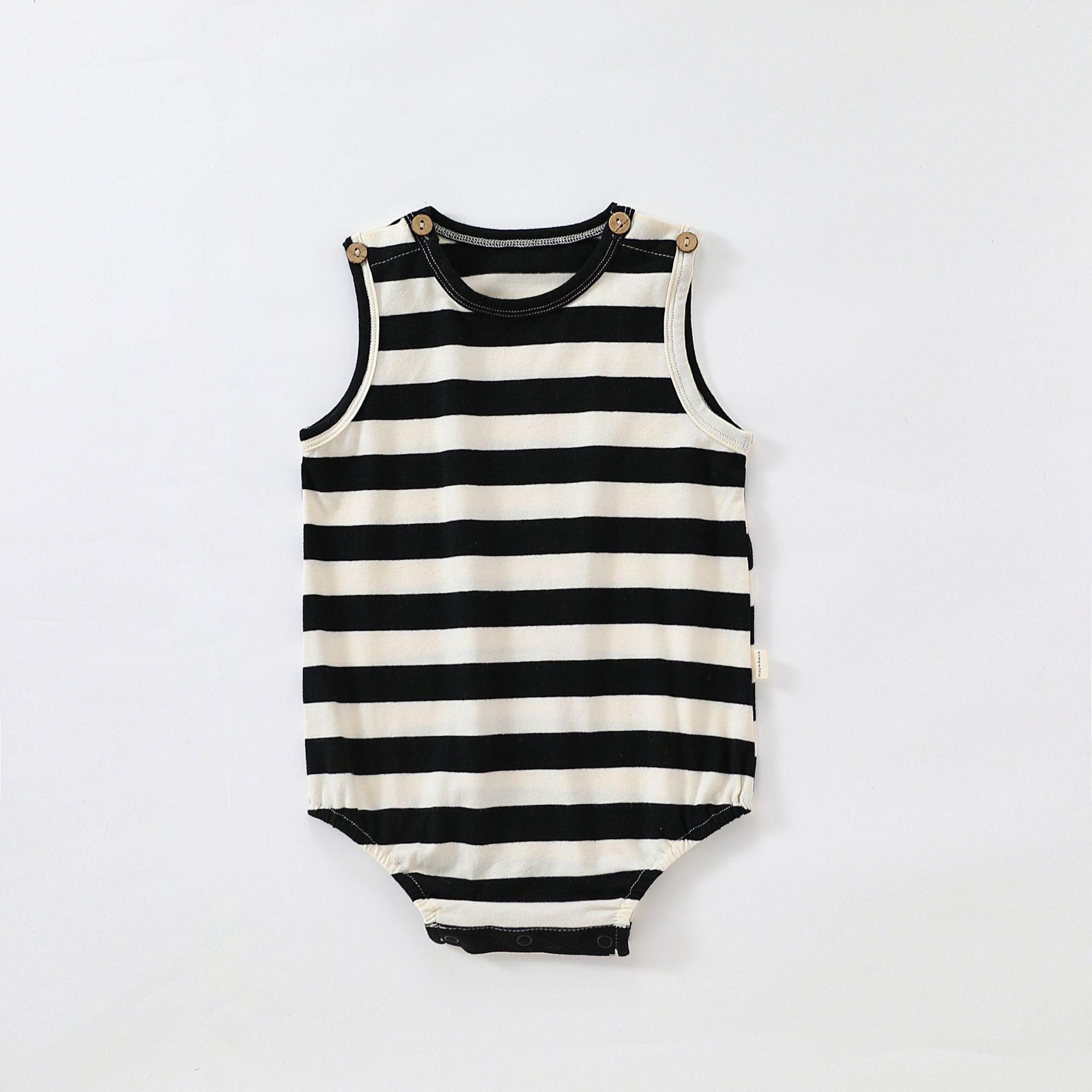 Black And White Striped Vest