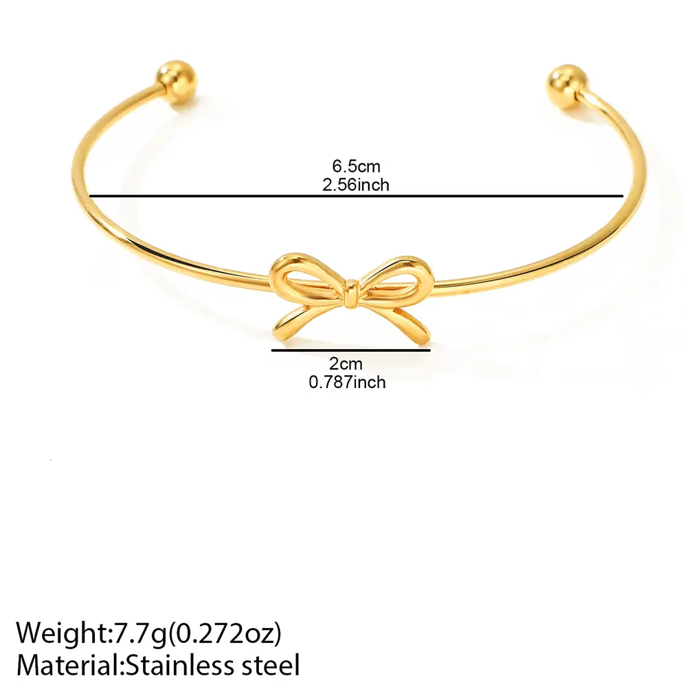 Korean-style Delicate Luxury Bow Bracelet For Women