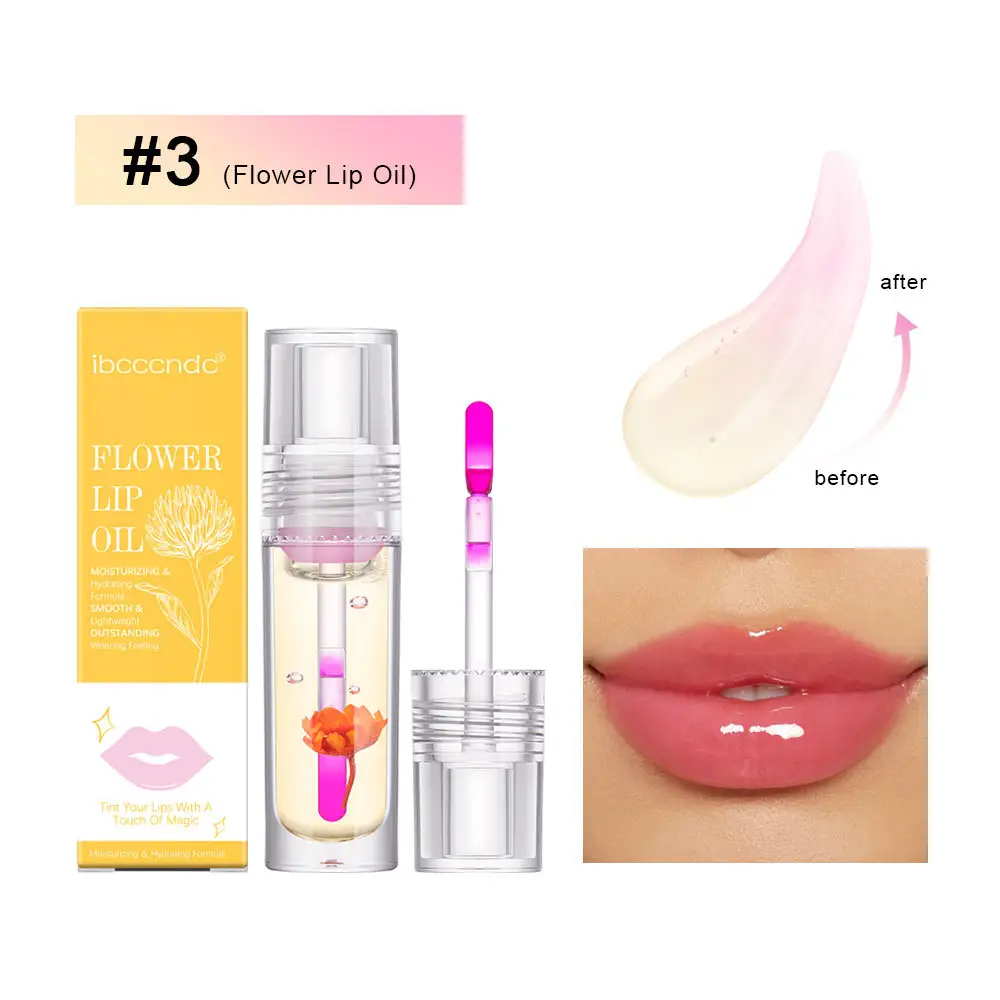 Flower Color Changing Lip Oil Moisturizing Jelly