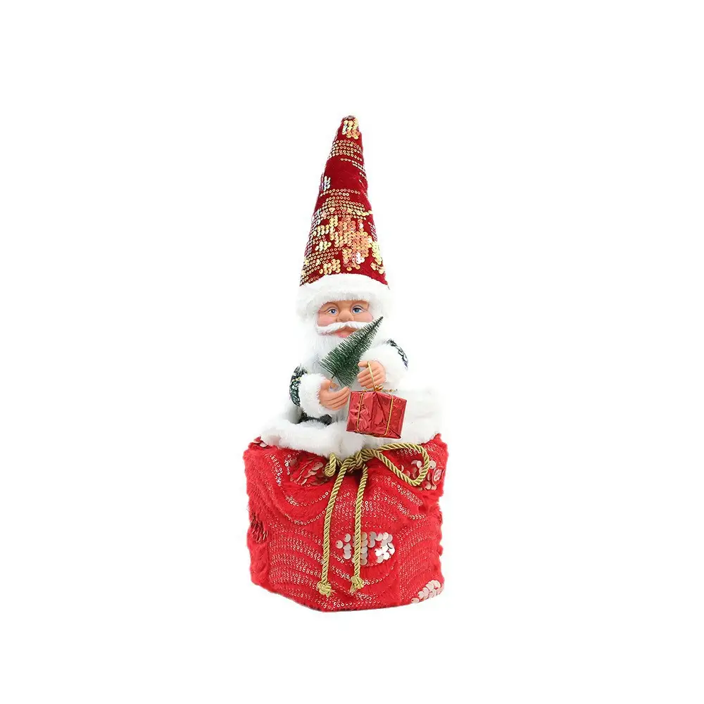 Christmas Desktop Decoration Music Dancing Santa Claus Ornament