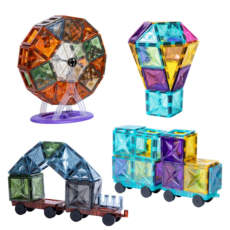 Portable Magnetic Tile Colorful Window Childrens Educational Building Toy — foto 8
