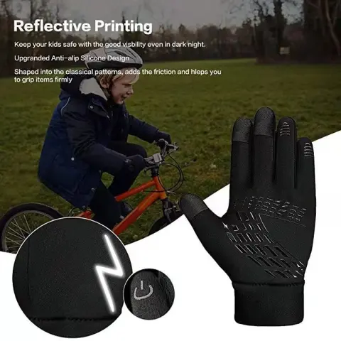 Children's Bicycle Riding Gloves Warm Non-slip