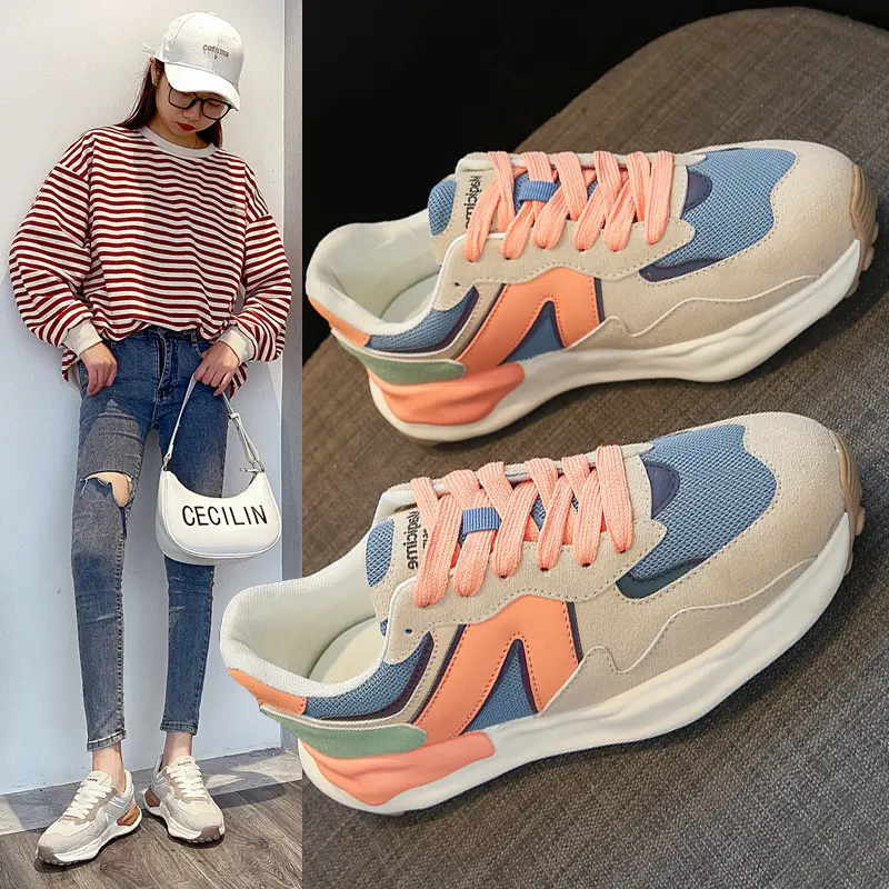 Autumn New Korean Style Breathable White Shoes for Women