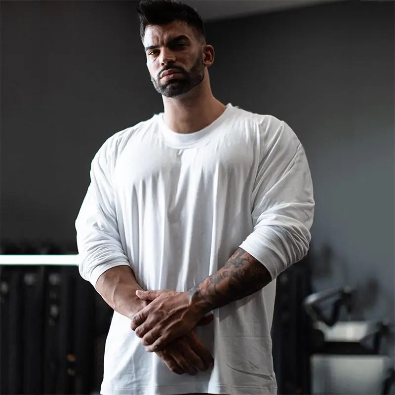 Autumn Muscle-fit Long-sleeve Crew Neck