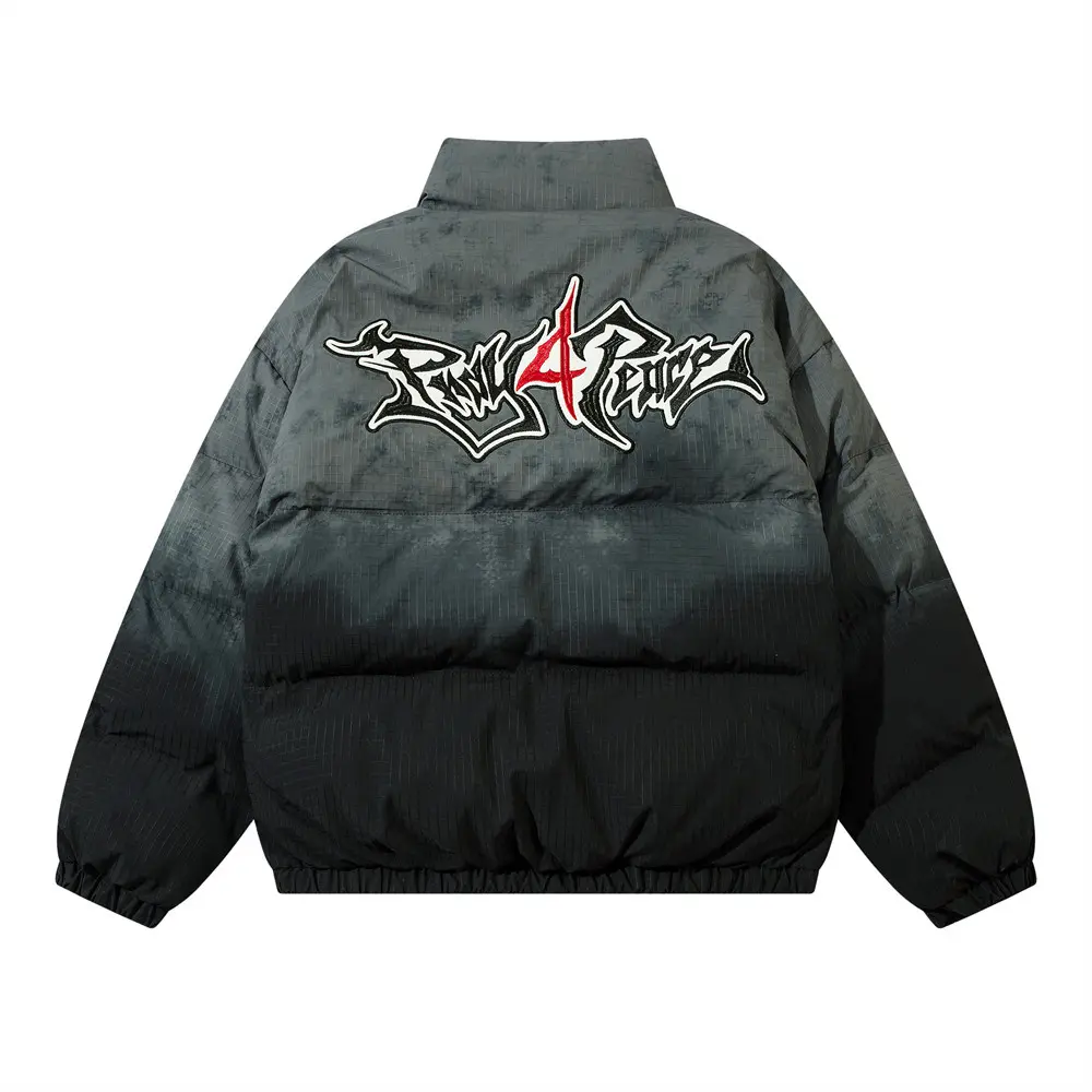 Gradient Cotton Clothing Embroidered Letter Bread for Men