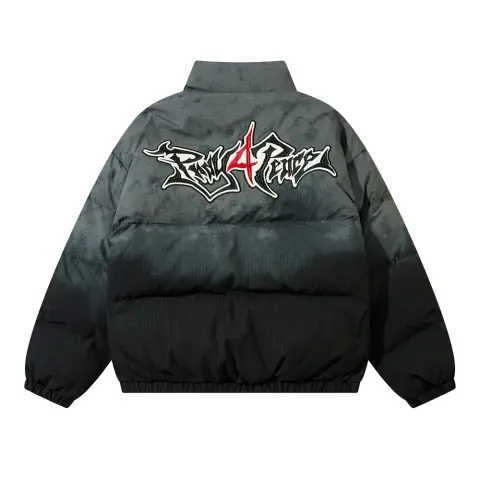 Gradient Cotton Clothing Embroidered Letter Bread for Men