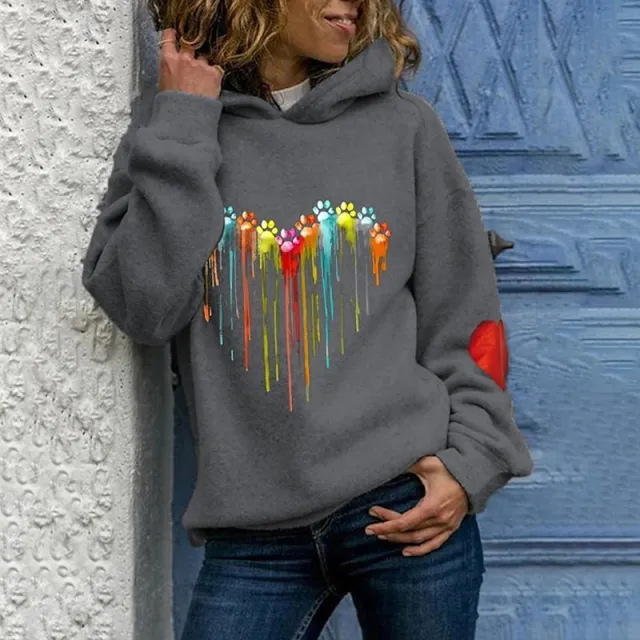 New Animal Print Hooded Women's Sweater Shk9N220811P 2Xl - Shop at LoveMi