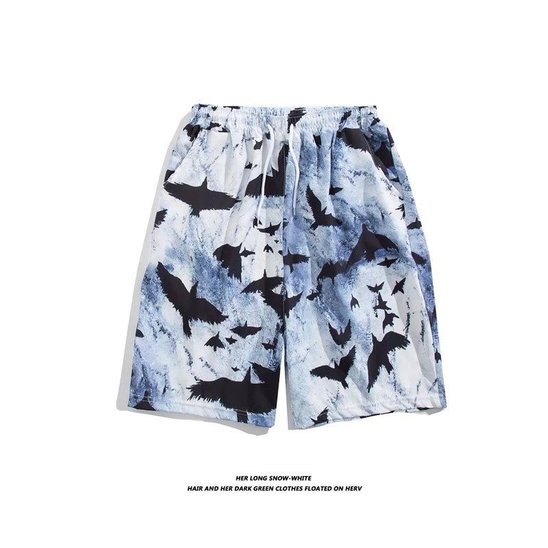 Fashion Printed Cross-border Plus Size Loose Casual Shorts