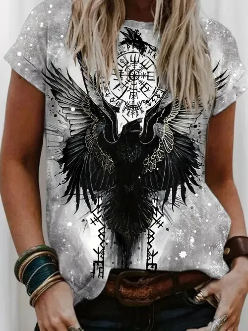 Fashion Casual All match Short Sleeve Wa40Rq250414Y876 5Xl - Shop at LoveMi