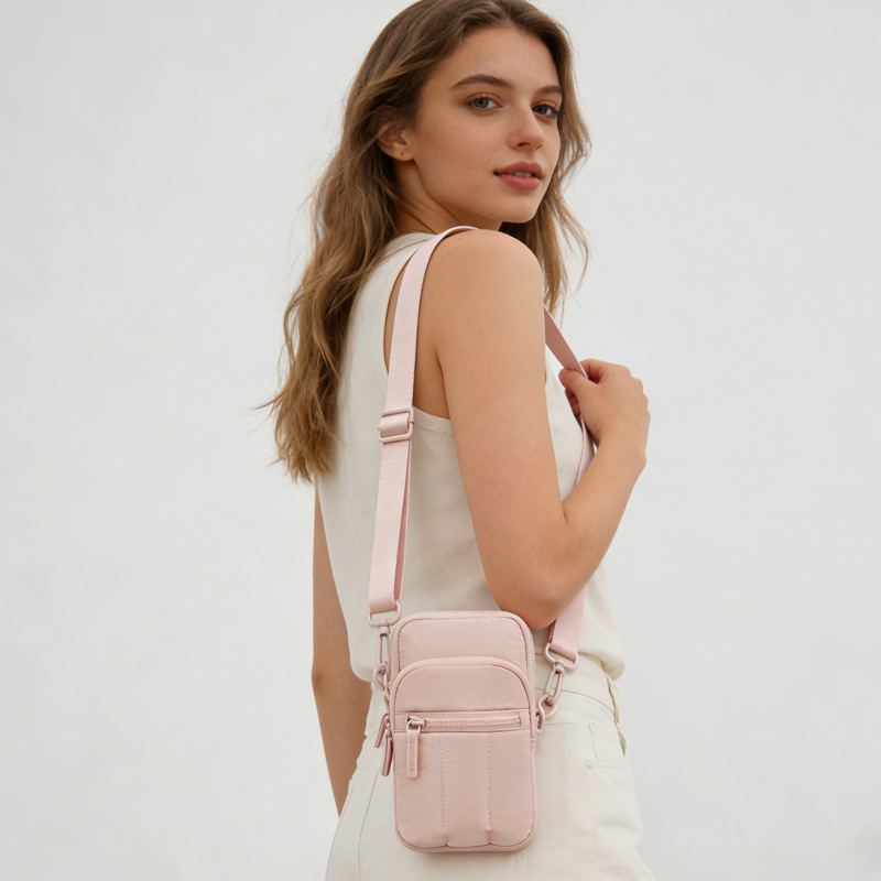 Nylon Crossbody Phone Bag