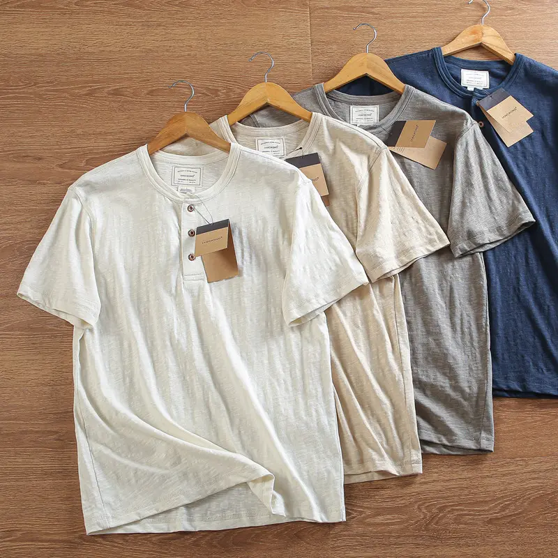 Mens Lightweight Breathable Solid-color Top