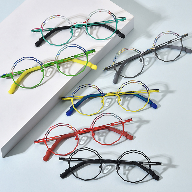 Multi-color Ultra-light Pure Titanium Myopia Glasses Frame