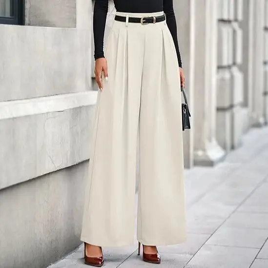 Slimming Draping Solid-color Casual Pants