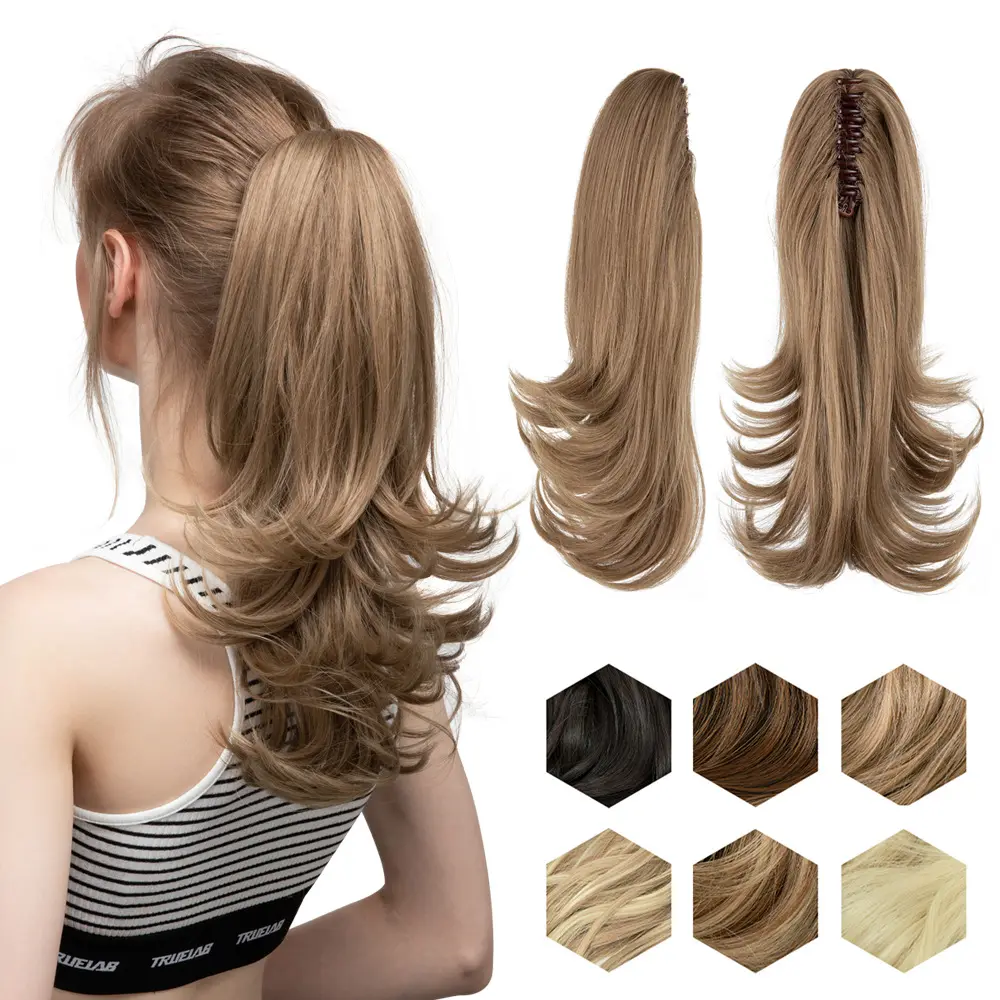 Silk Wig Women's Long Hair Slightly Curly