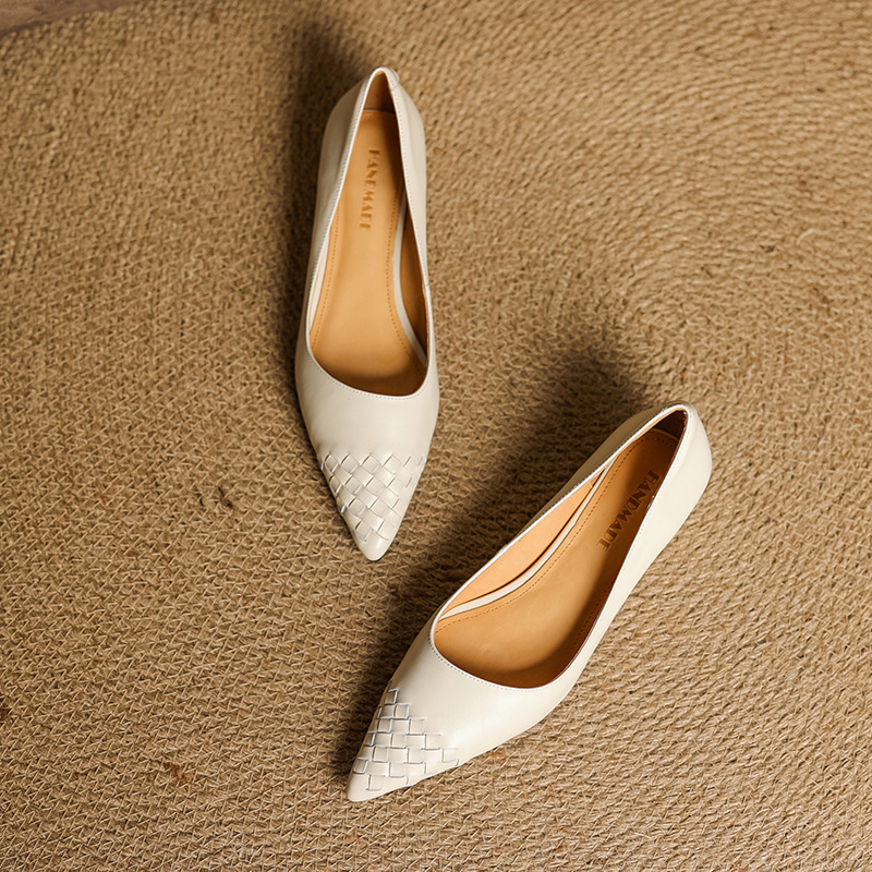 Cowhide Pointed Toe Flats, picture 6 of 6