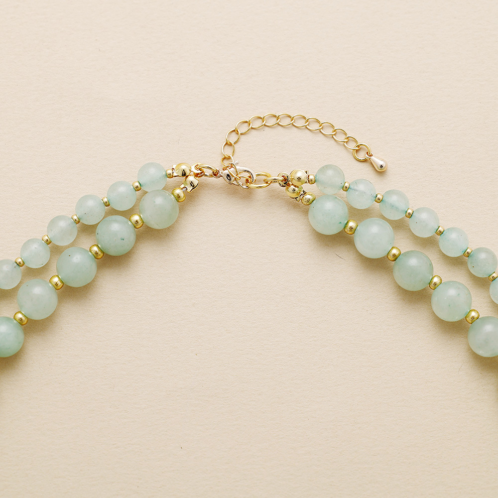 French-style Double-layered Fashionable Short Necklace