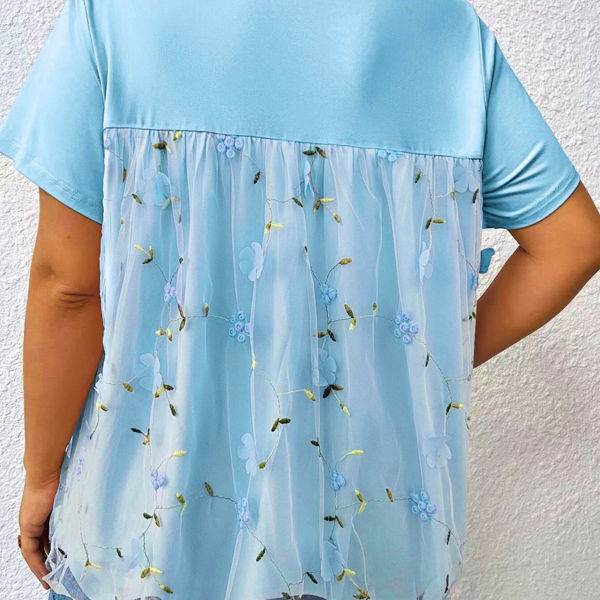 Women's Lace Lace Stitching Coat T-shirt