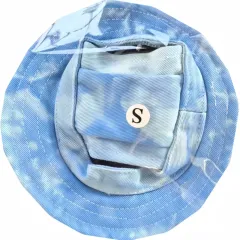 Summer Dog Hat Cat Wear-resistant Breathable Bucket Hat - Blue Bucket Hat - View 1