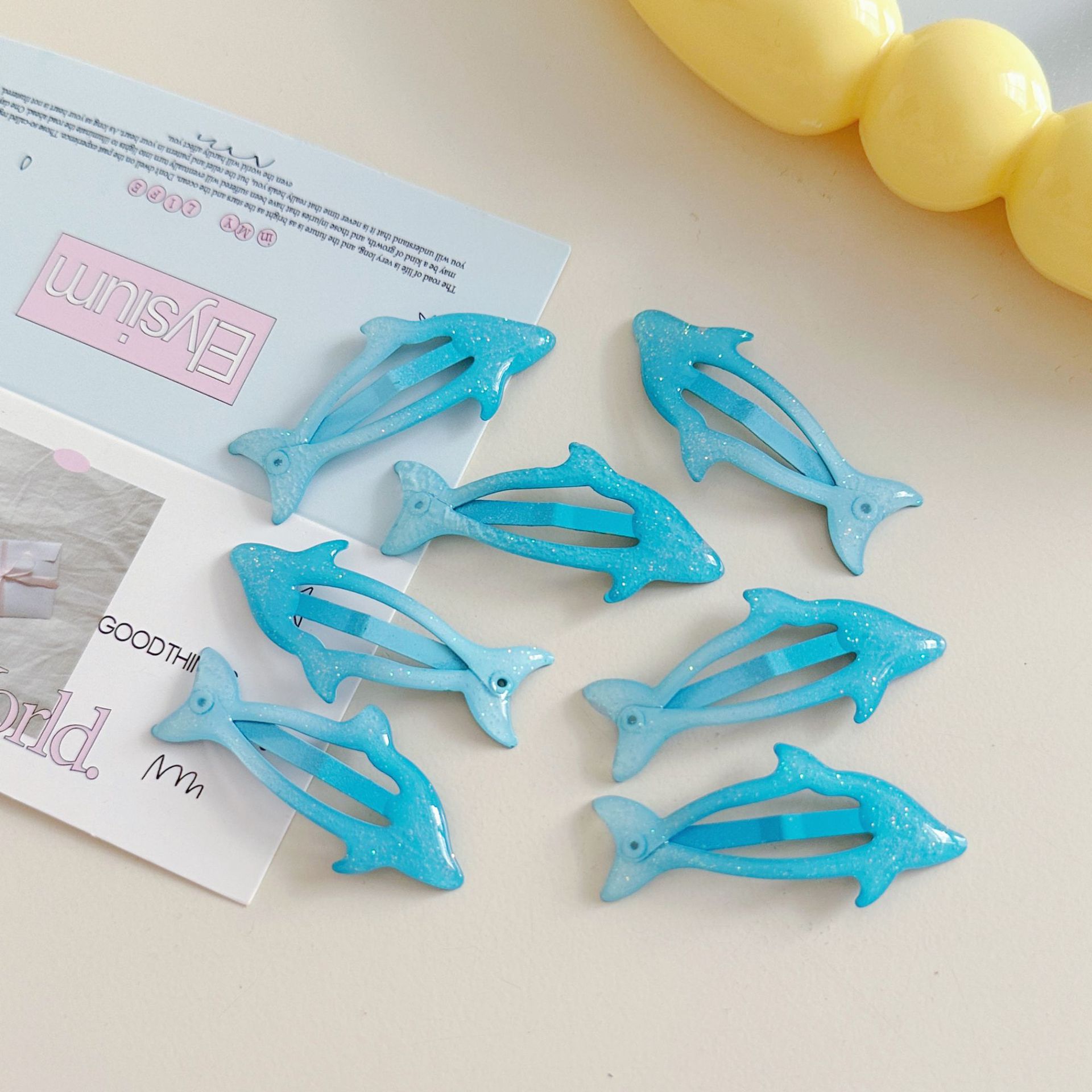 Summer-exclusive Blue Dolphin Hair Clip