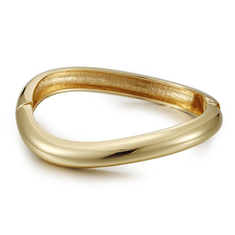 Asymmetric Simple High grade Irregular Zinc Alloy Bracelet Gold - Shop at LoveMi