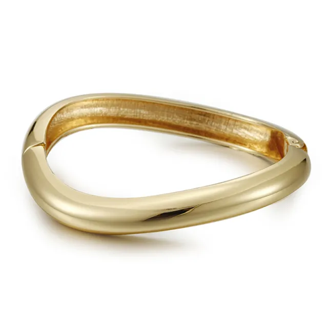 Asymmetric Simple High grade Irregular Zinc Alloy Bracelet Gold - Shop at LoveMi