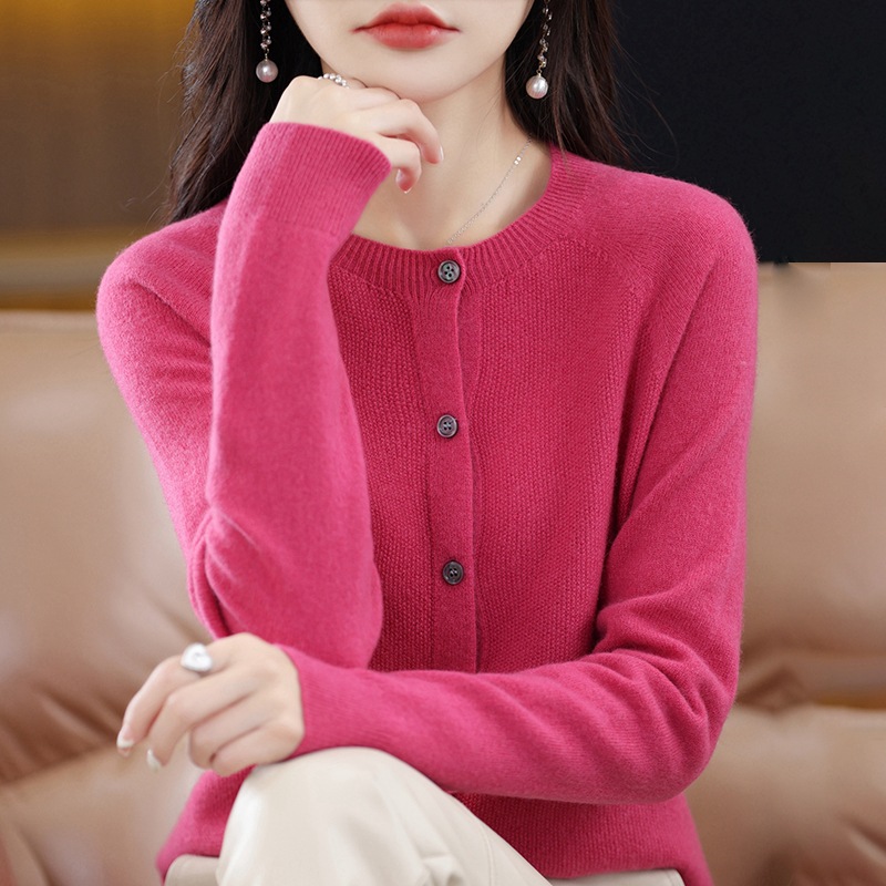 Osmanthus Needle Knit Cardigan For Women New AutumnWinter Korean-Style Design