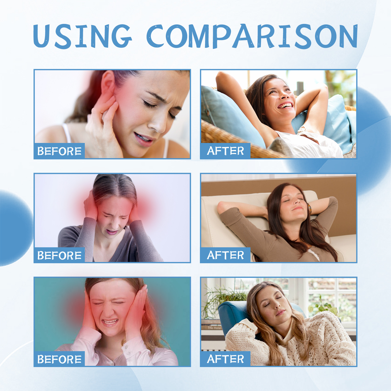 Tinnitus Relief Spray Relieving Ear Discomfort Back Earplugs Earwax Cleaning Care Spray 8