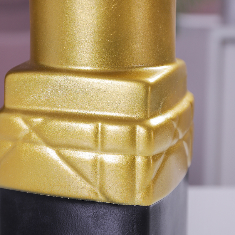Creative Light-Luxury Modern Living Room Metal Lipstick-Shape Flower Vase