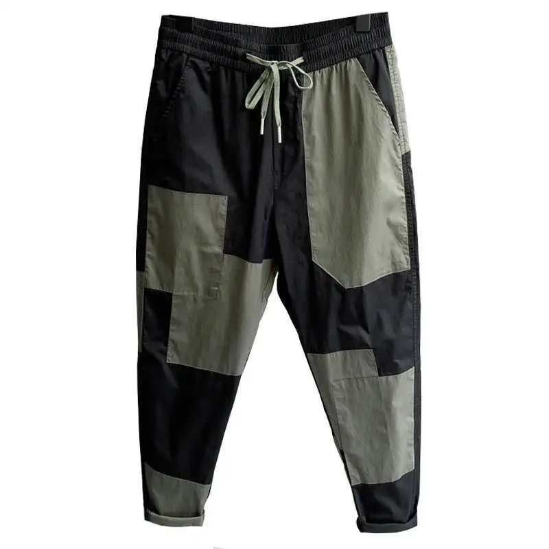 Trendy Cargo Pants Men's Fashionable Loose Straight Men's Casual Trousers Ding Thin