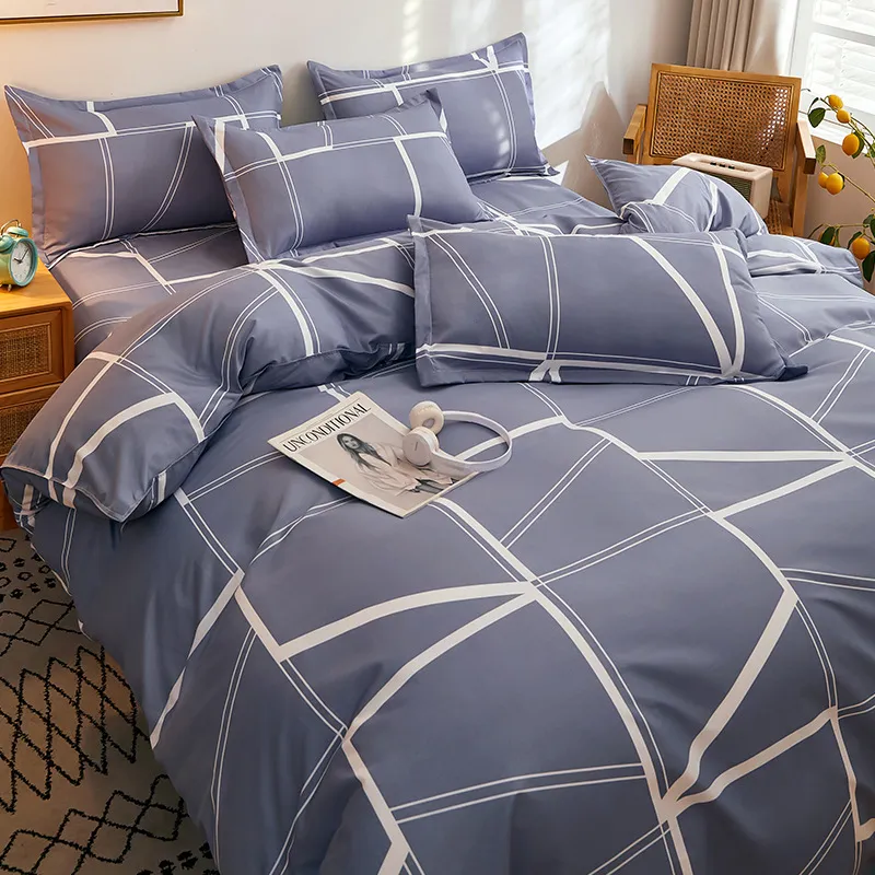 Student Dormitory Single Duvet Cover Autumn And Winter - Geometric Space