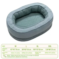 Removable And Washable Medium Large Dog Four Seasons Universal Kennel - Lake Blue - View 1