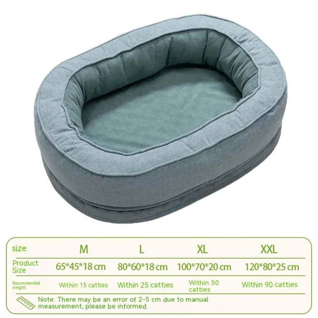 Removable And Washable Medium Large Dog Four Seasons Universal Kennel Lake Blue - Shop at LoveMi