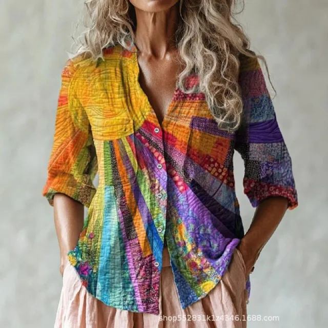 Women's Long Shirt Summer European And American Trendy Long sleeve Cd4572 S - Shop at LoveMi