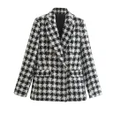 Houndstooth Coat-L
