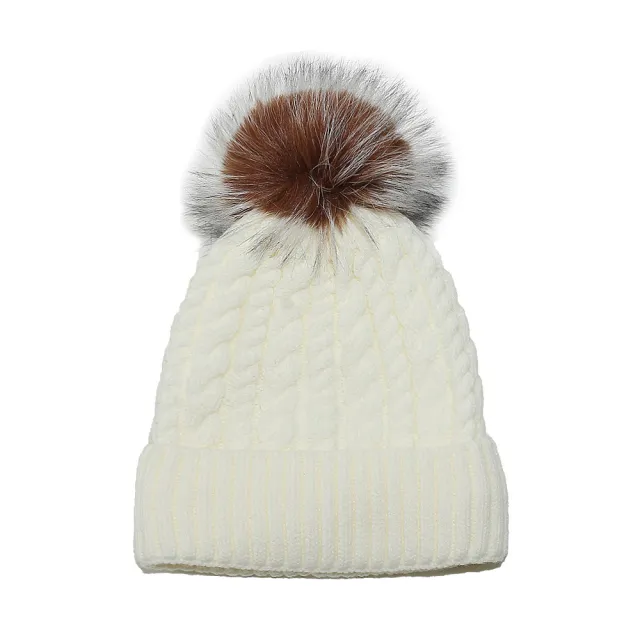 All match Fleece Lined Padded Warm Keeping Solid Color Woolen Hat White - Shop at LoveMi