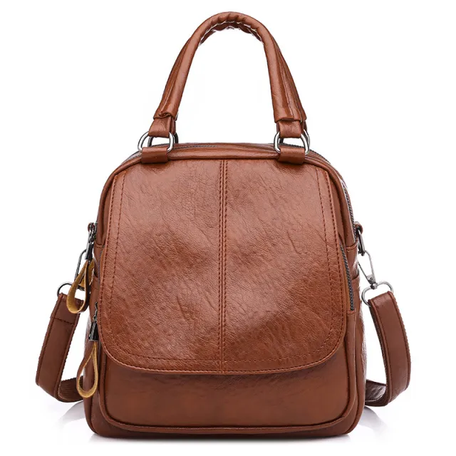 Minimalist Preppy Style Leisure Travel Backpack Camel - Shop at LoveMi